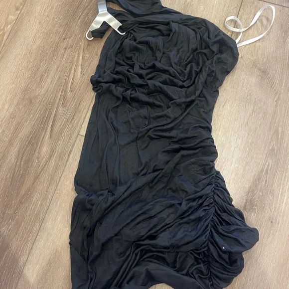 Rick Owens Black Draped Dress